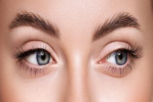 Woman with improved results after eyelid surgery in Providence, RI