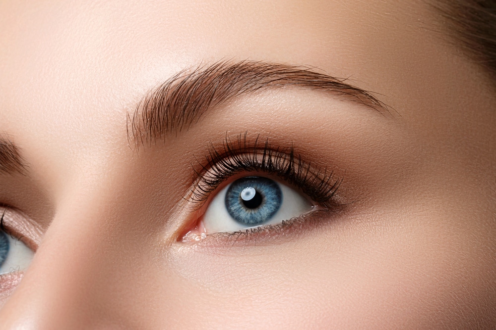 A close-up shot of a woman